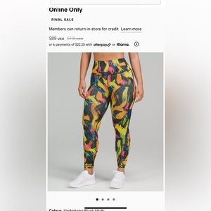 NWT Lululemon size 6.